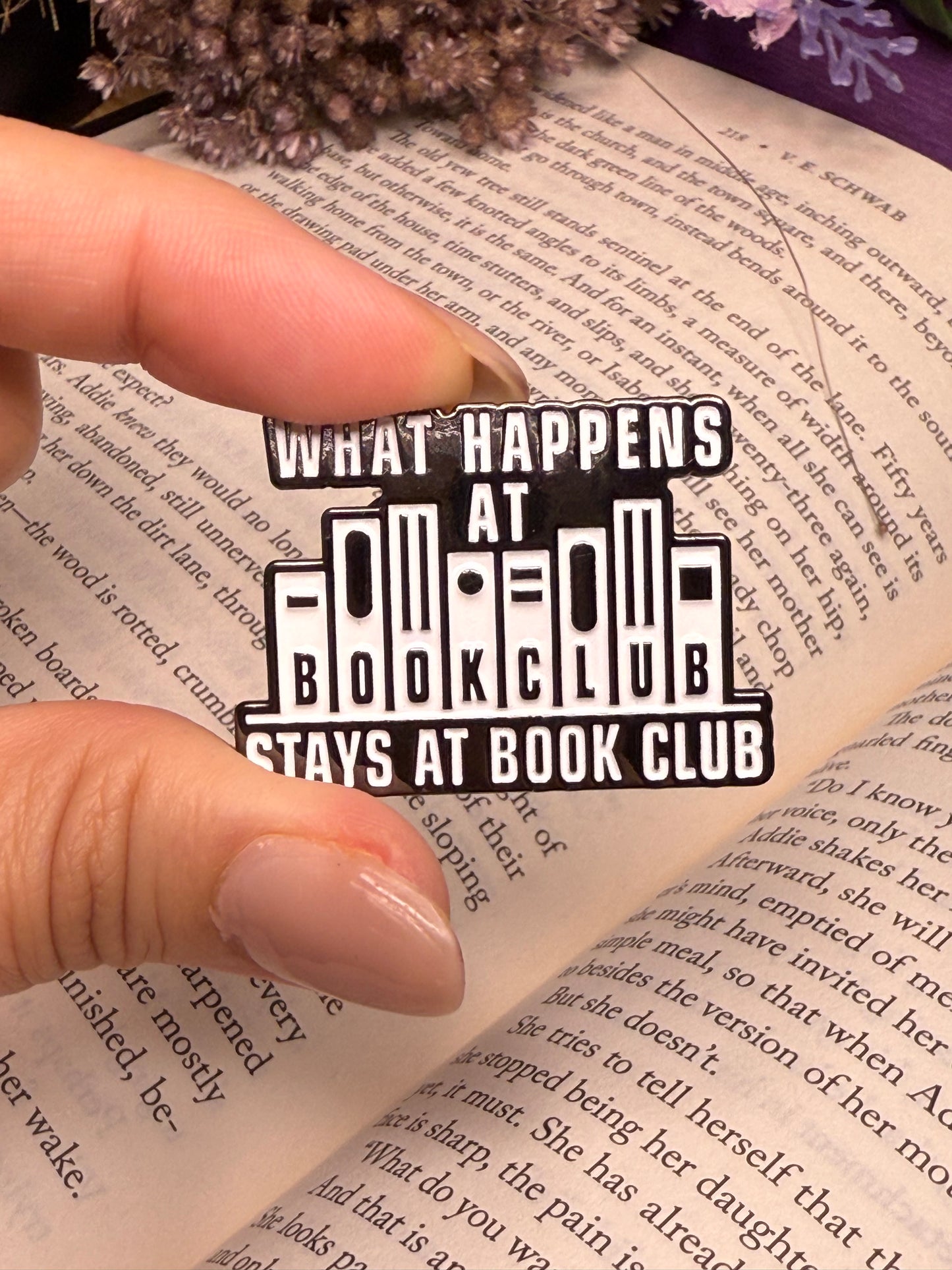 What happens at Bookclub stays at Bookclub - Pin