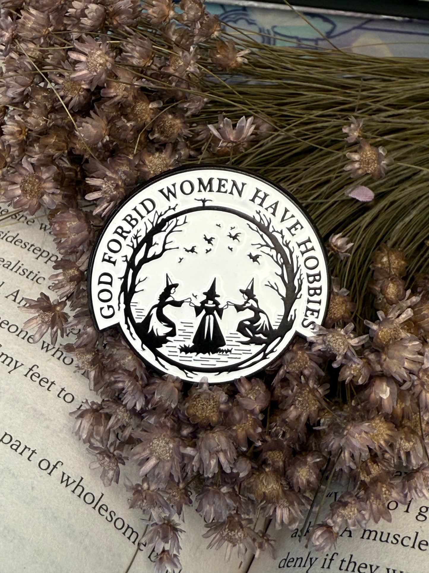 Women have hobbies pin