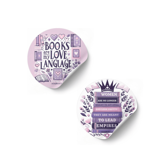 7 pack book lovers stickers