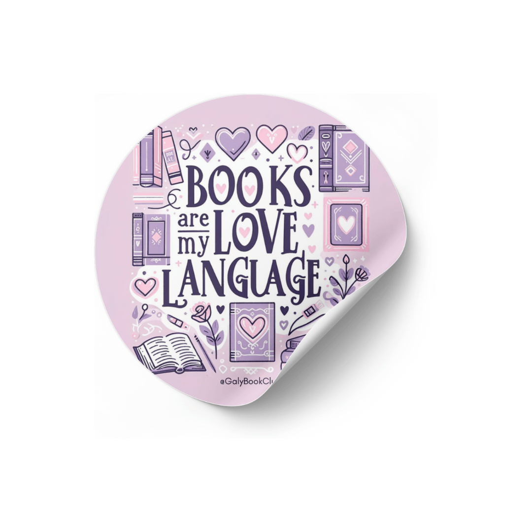 Books are my love language sticker