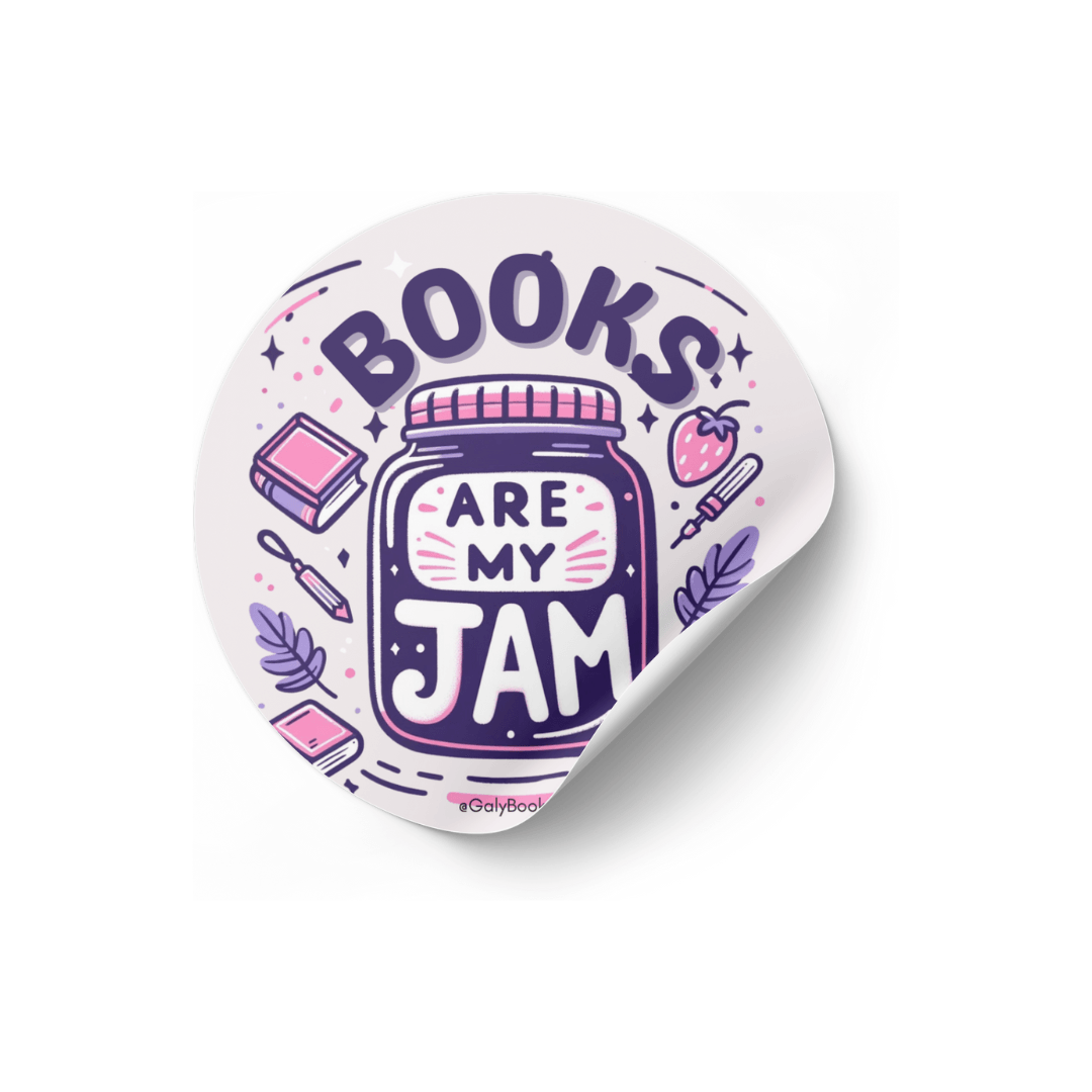 Books are my jam sticker