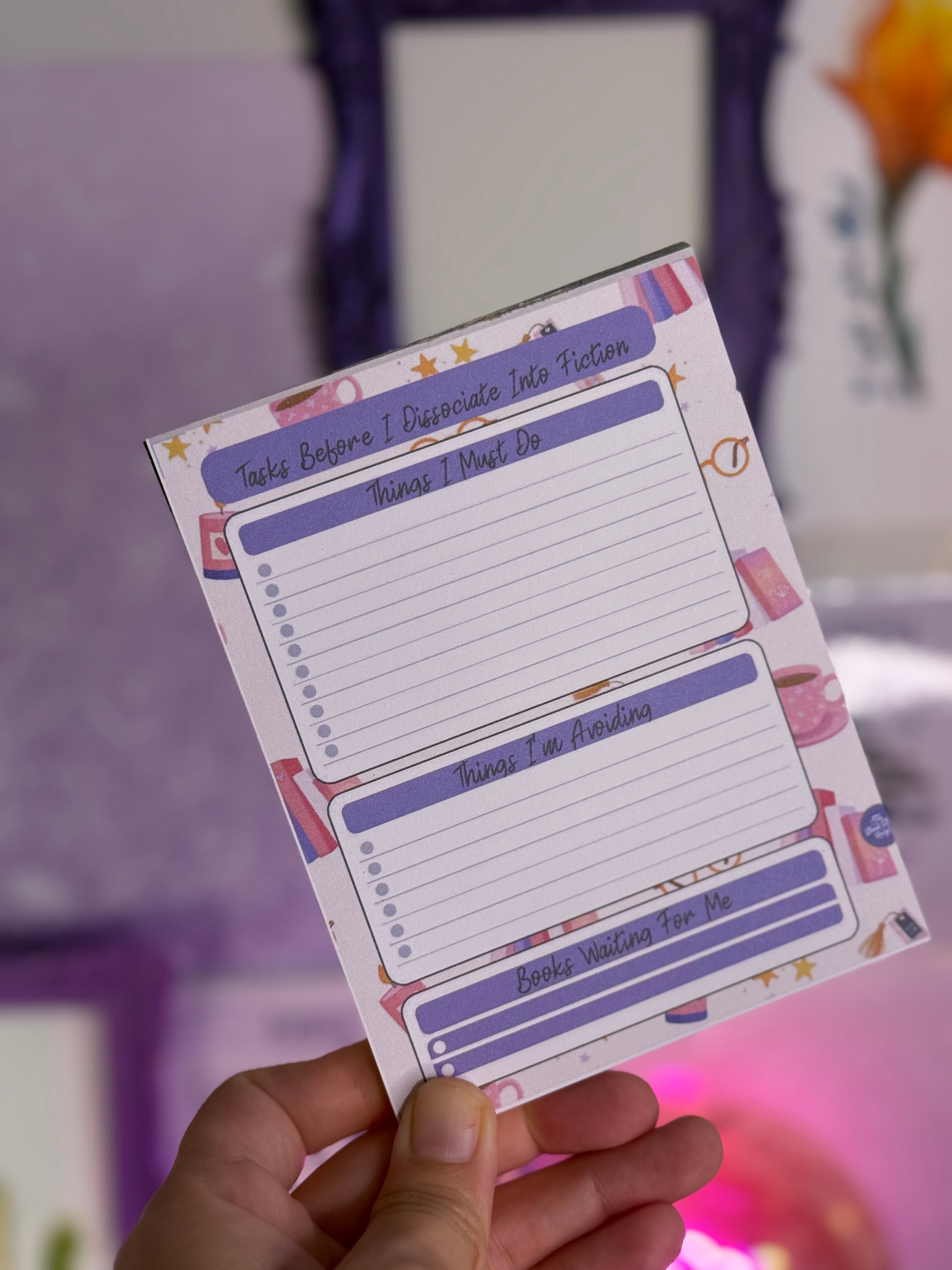 Task pink Notepad – The BookClub Boutique