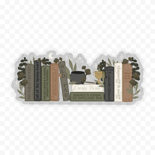 Feyre's Bookshelf Waterproof Sticker | ACOTAR