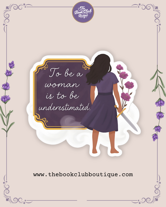 Underestimated woman sticker
