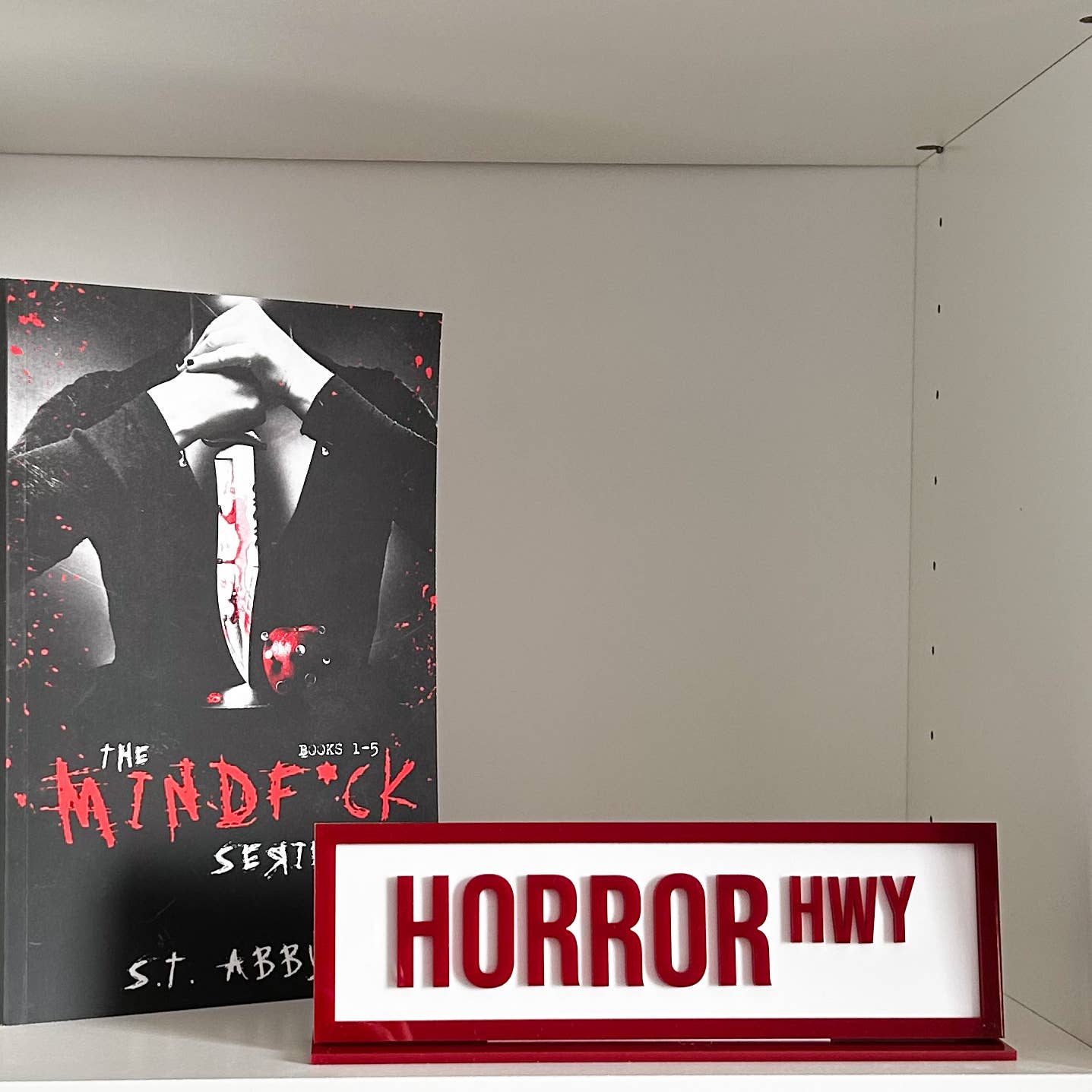 Horror Hwy Acrylic Shelf Sign w/ Stand