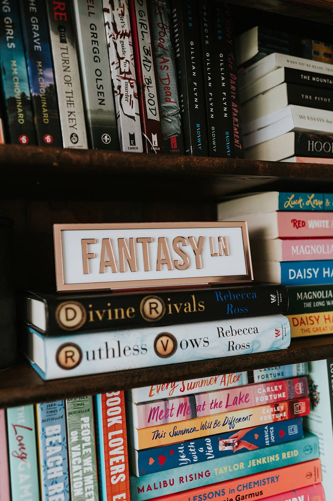 Fantasy Ln Acrylic Shelf Sign w/ Stand