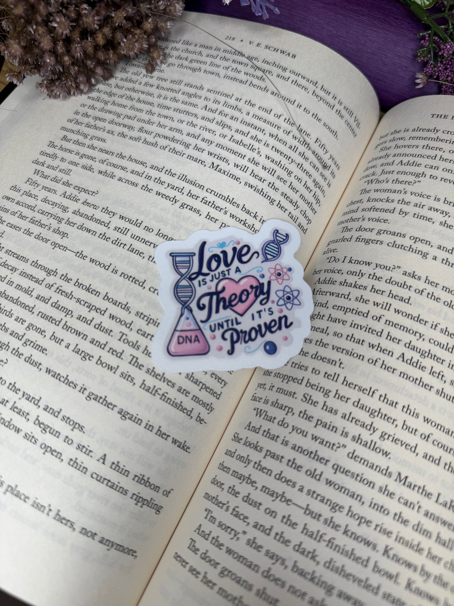 Love is just a theory sticker