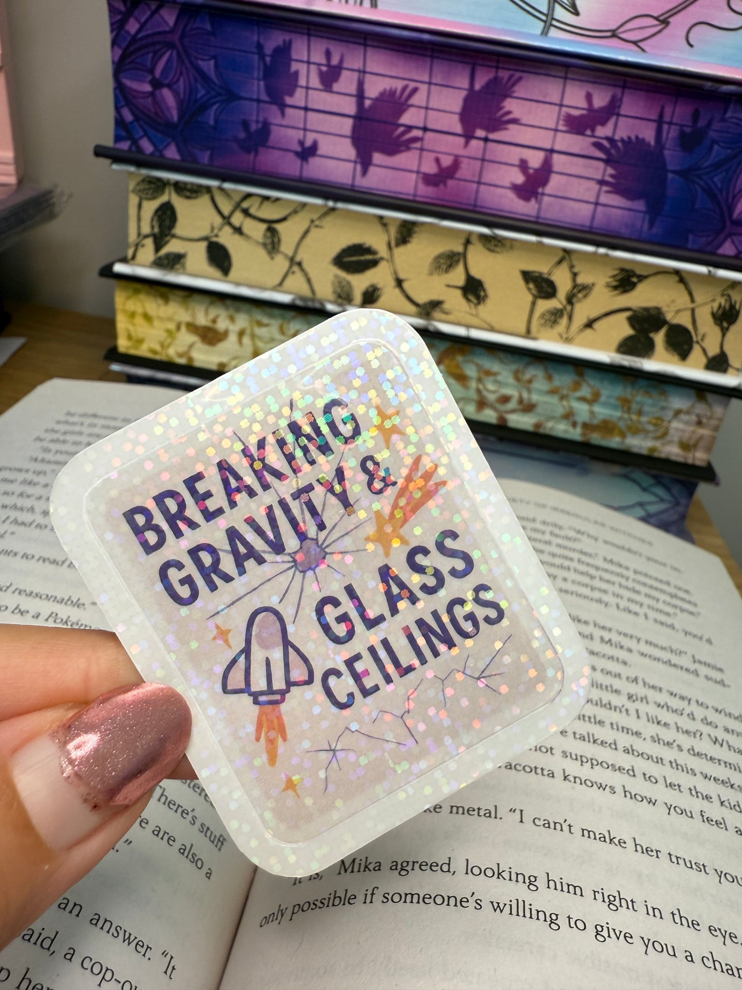 Breaking gravity sticker