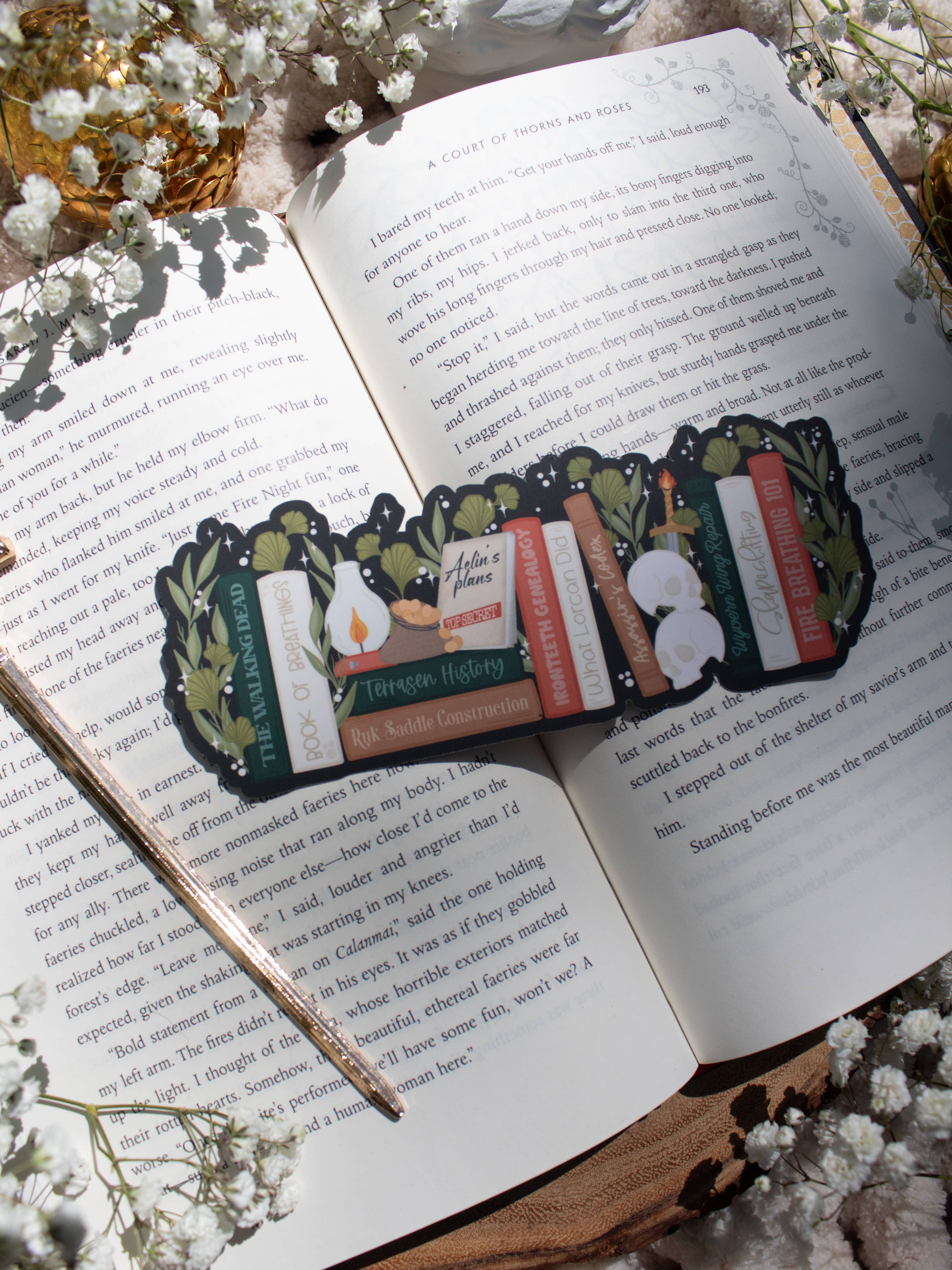Aelin's bookshelf bookmark