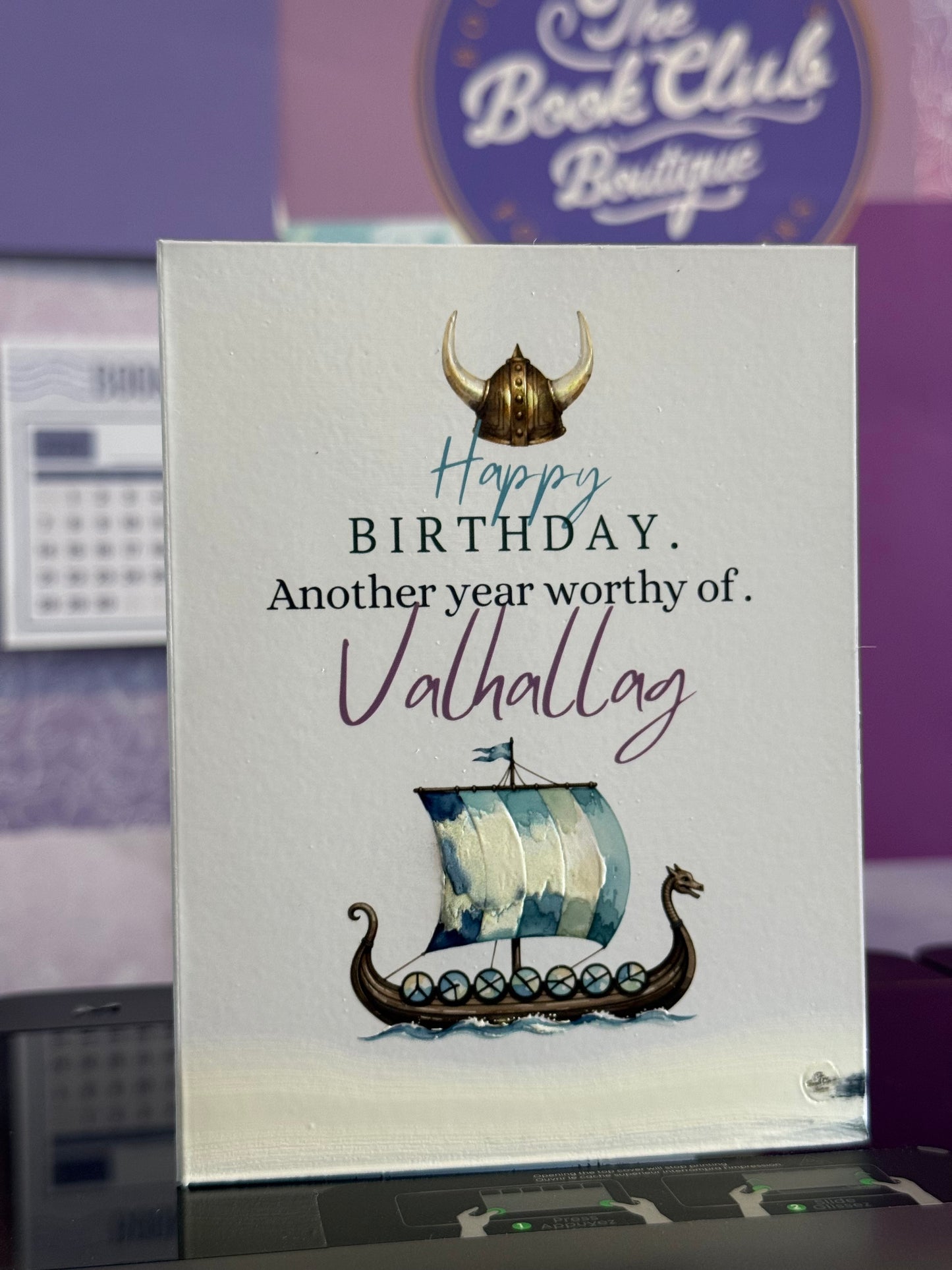 Valhalla birthday card