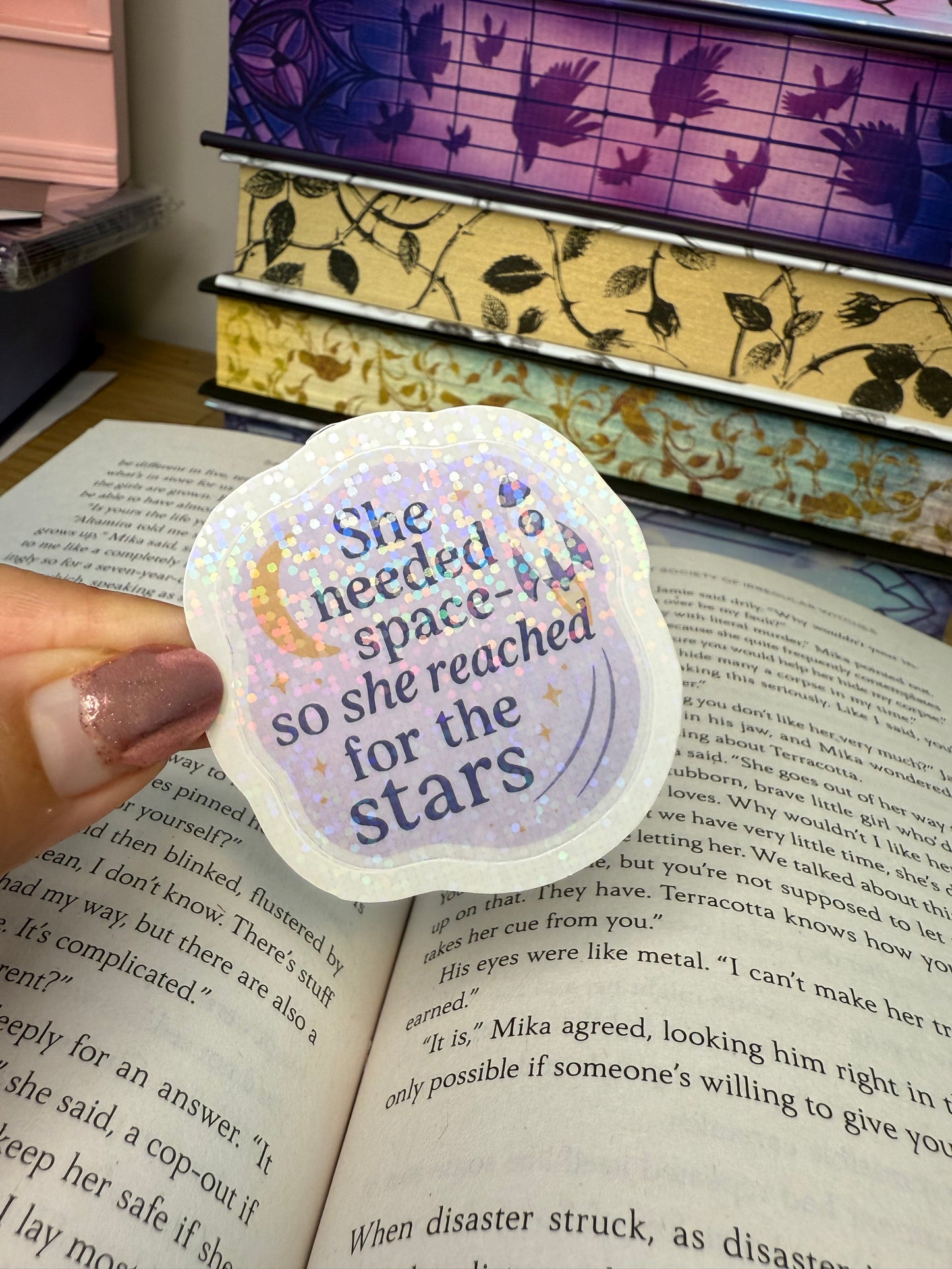 She needed space sticker