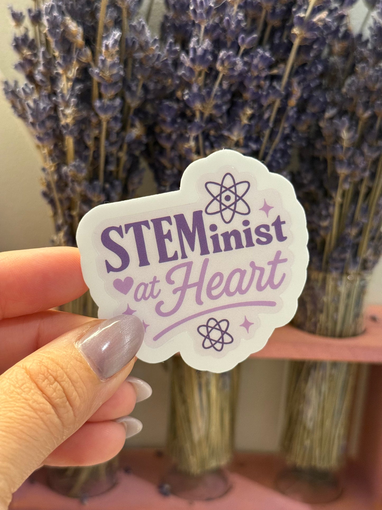 STEMinist at Heart sticker