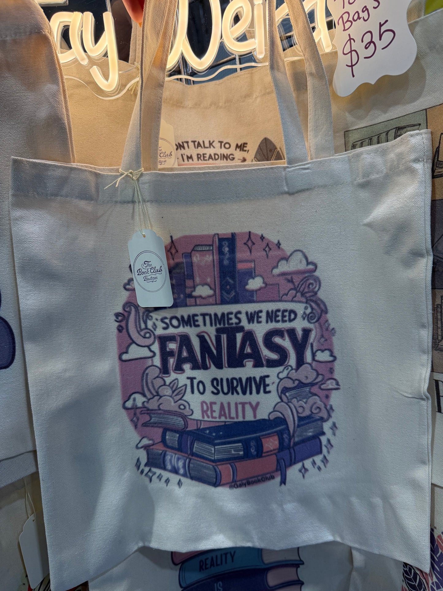 A la carte tote bag