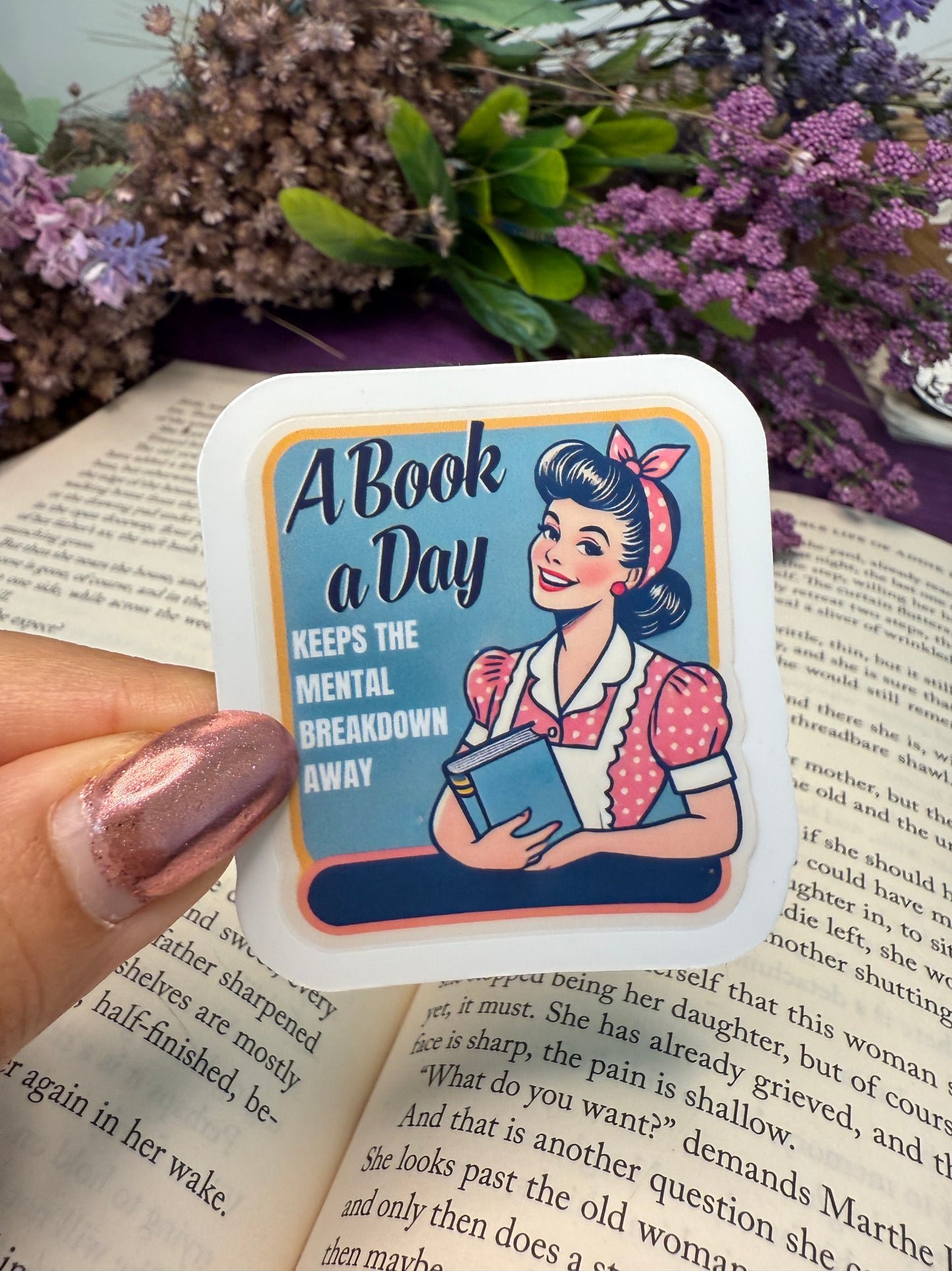 A book a day sticker