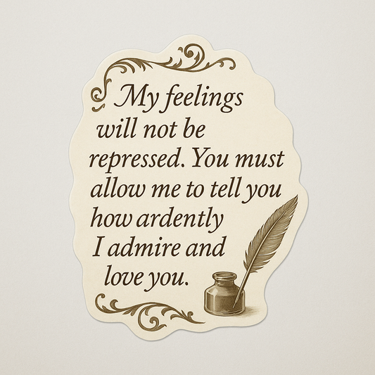 Pride and prejudice declaration of love