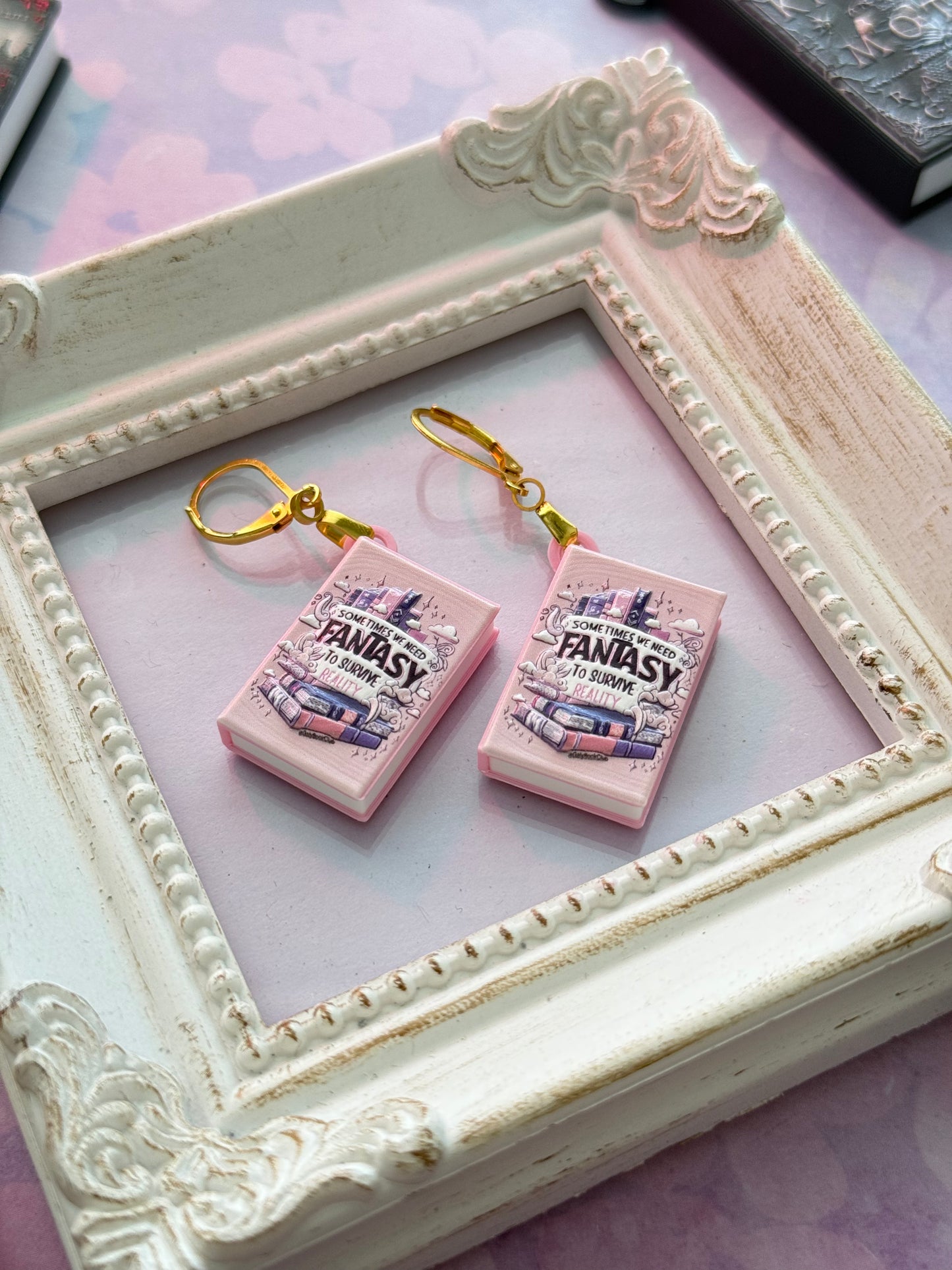 Book earrings