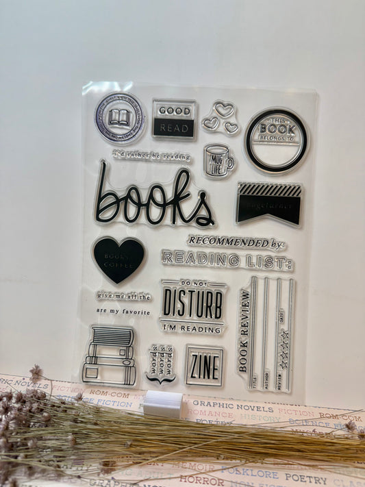 Bookish stamp set