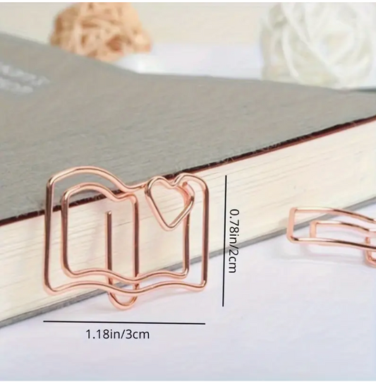Book Shaped paper clip