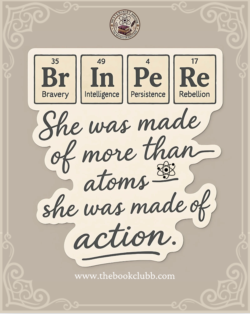 She was made of action - Lessons in chemistry sticker