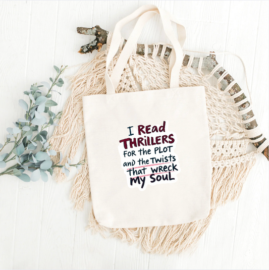 Thriller plot twistTote Bag