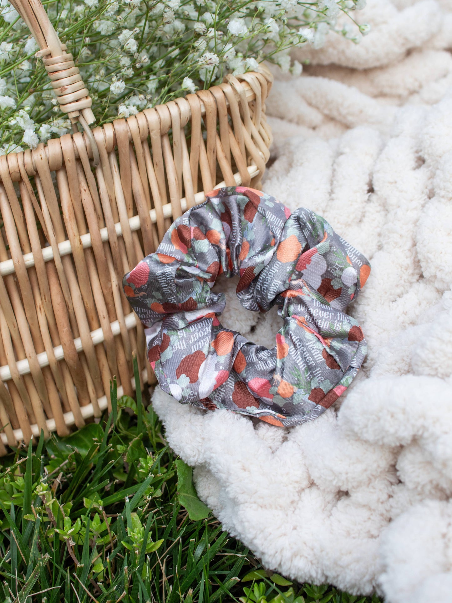 Bookish Satin Scrunchie | Team Whoever The Villain Is