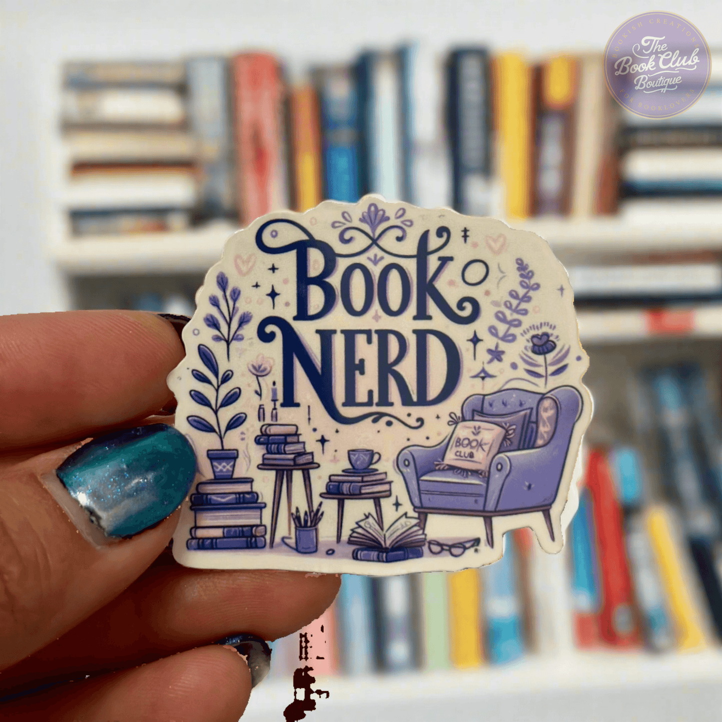 book nerd book sticker