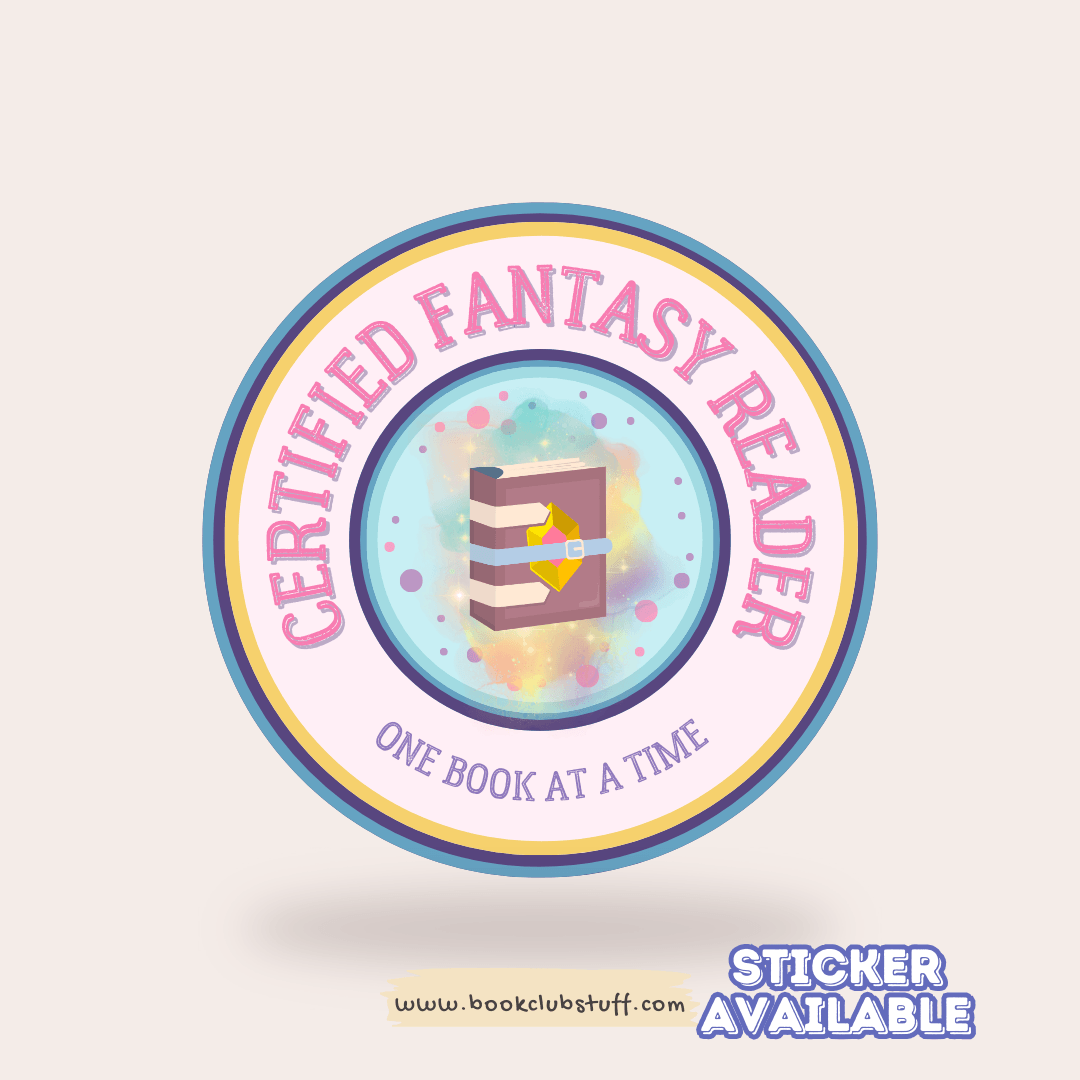 certified fantasy reader book sticker 2