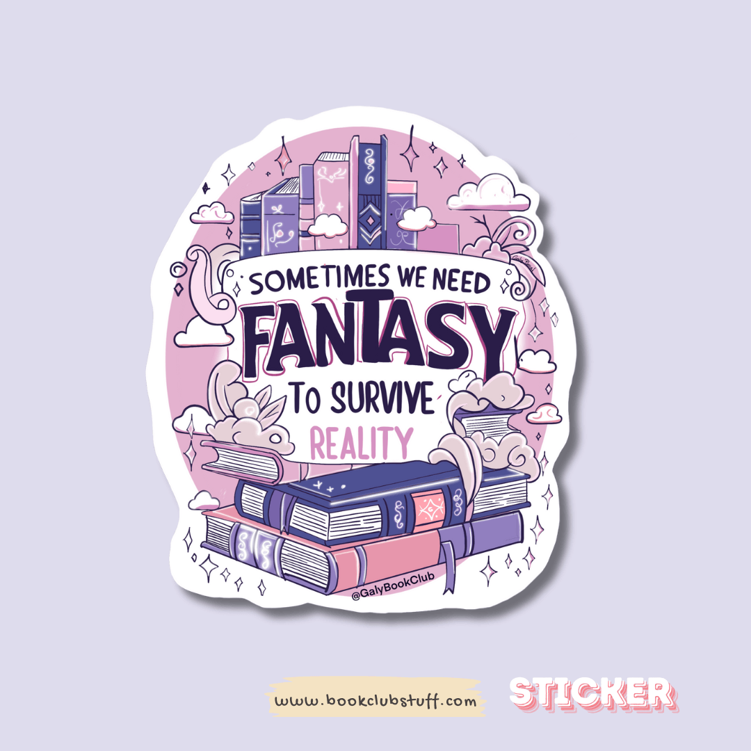 fantasy book sticker