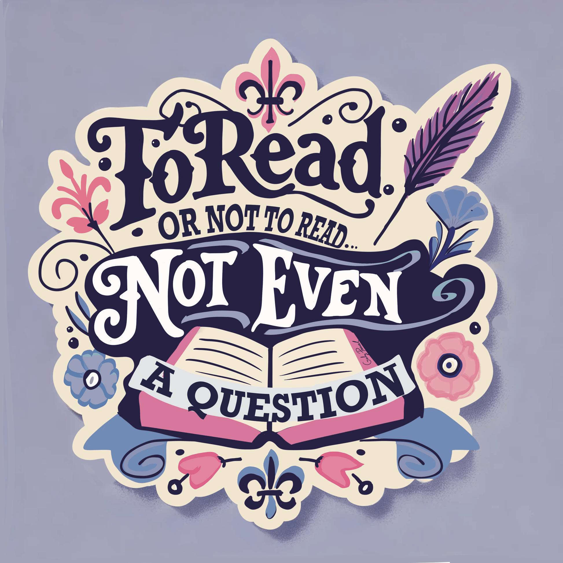 to read or not to read book sticker