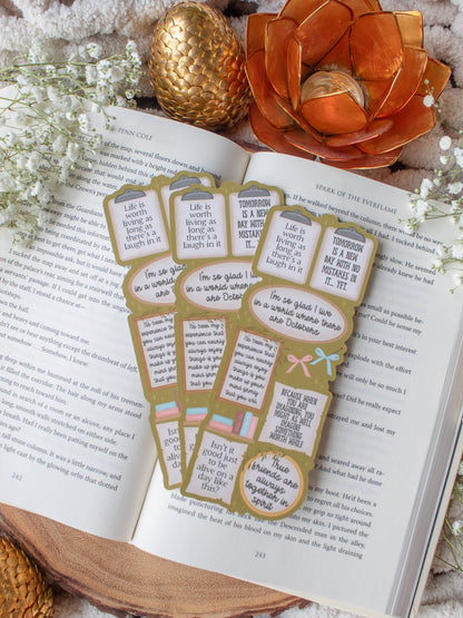Anne of Green Gables Quote Wall Die-Cut Bookmark