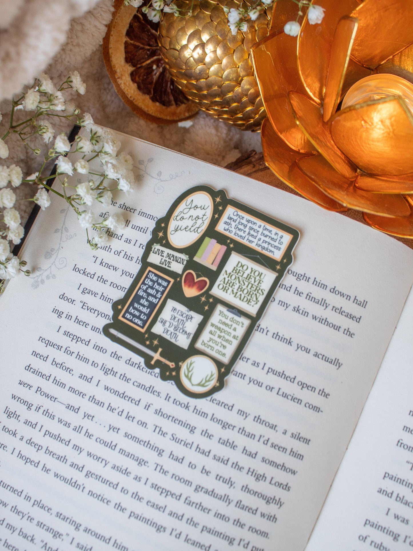 Throne of Glass Quote Wall Vinyl Sticker | Throne of Glass