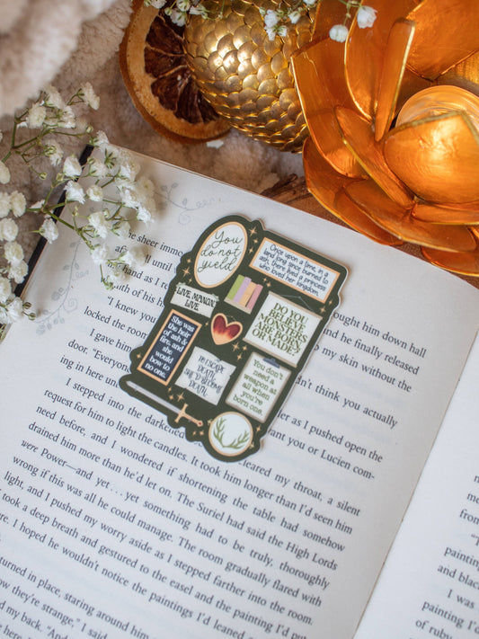 Throne of Glass Quote Wall Vinyl Sticker | Throne of Glass