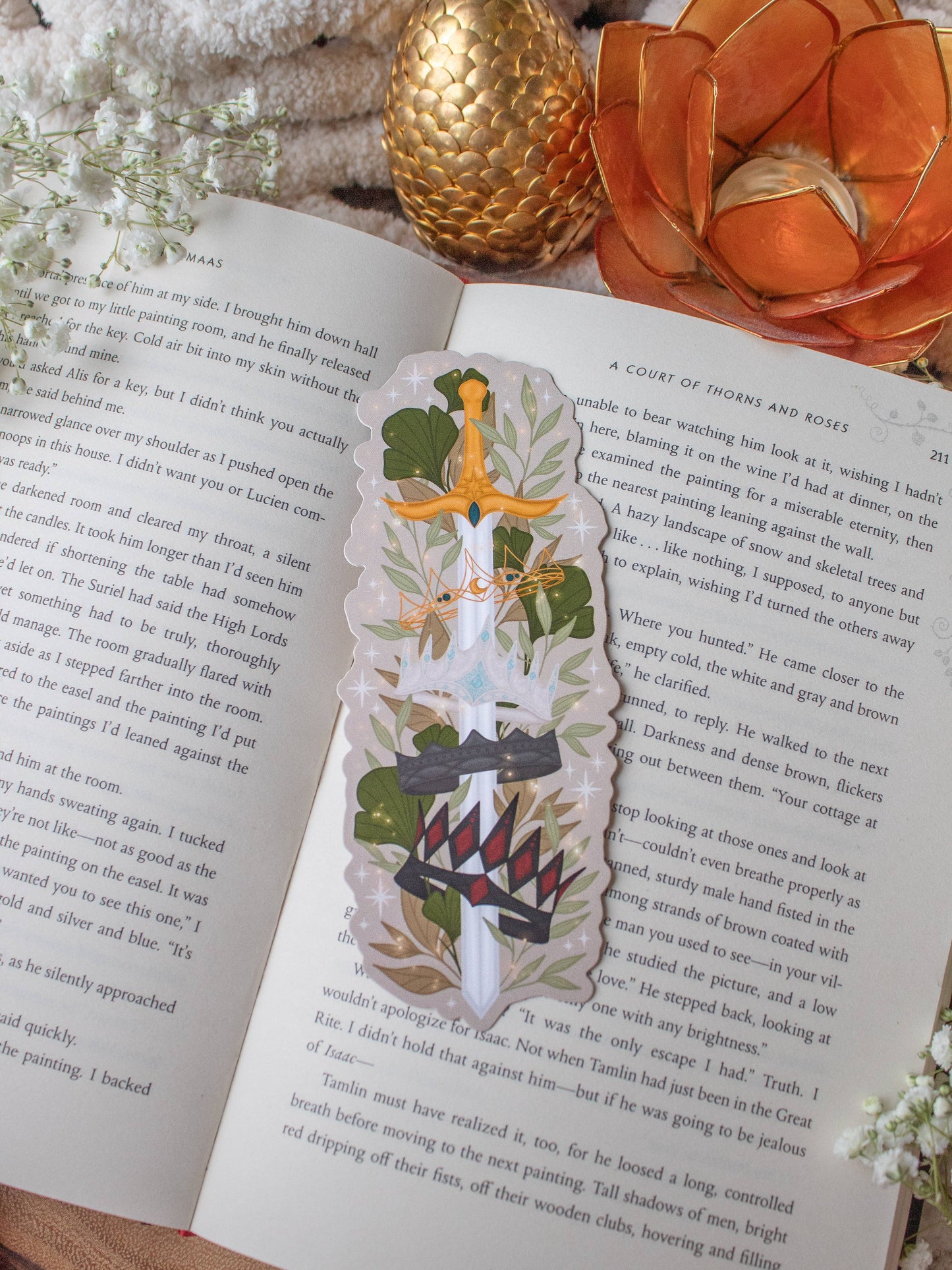 Emarion Crown Sword Die-Cut Bookmark | Everflame