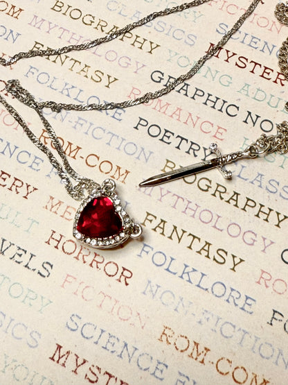 Fire heart pendant