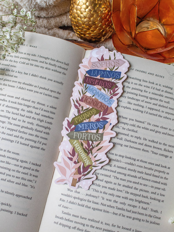 Emarion Location Sign Die-Cut Bookmark | Everflame