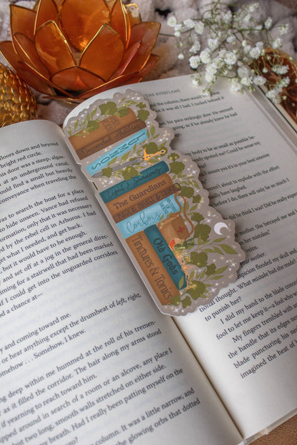 Diem's Bookshelf Die-Cut Bookmark | Everflame