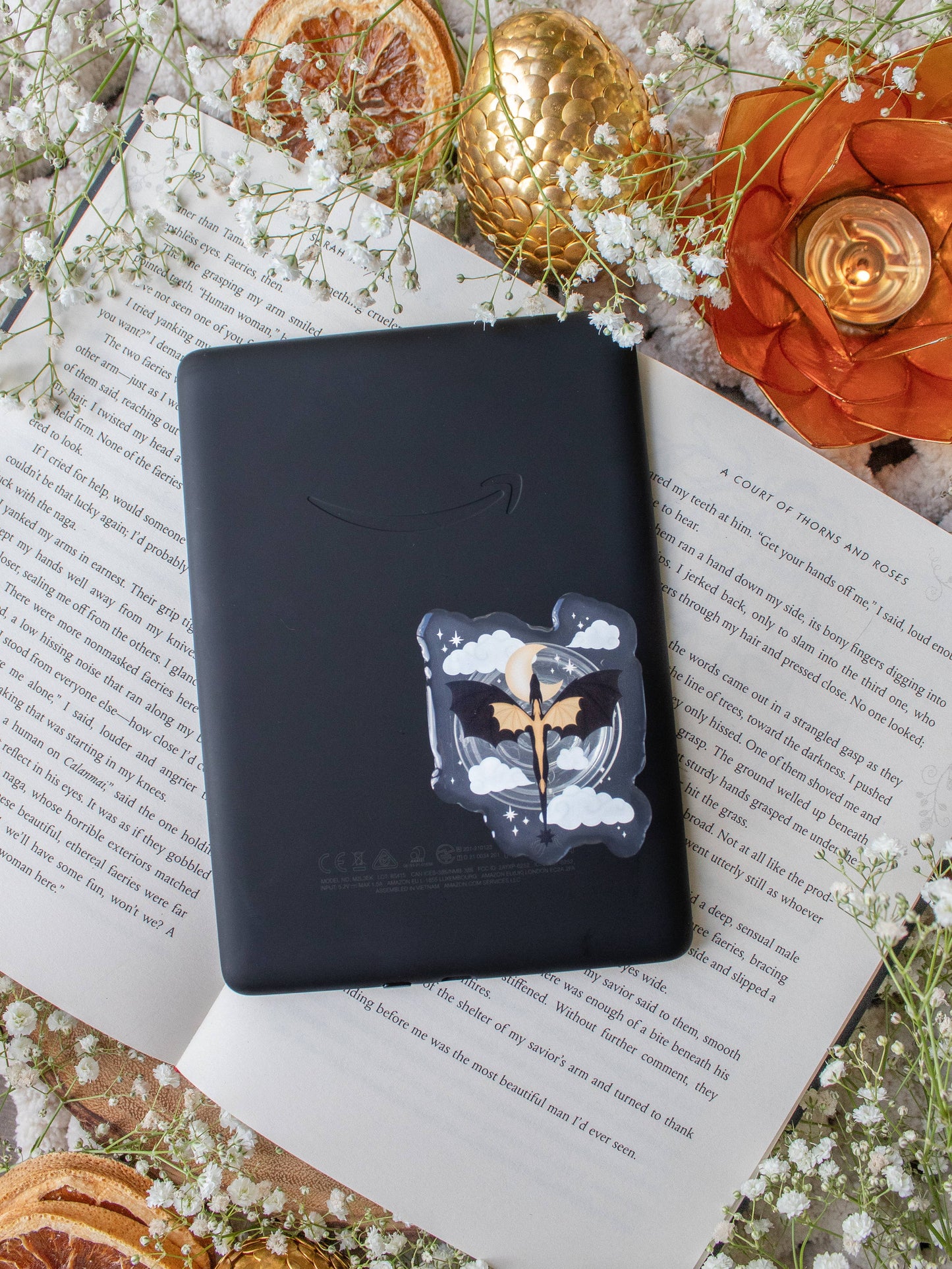 Fourth Wing Dragon Violet’s Signet Kindle Grip