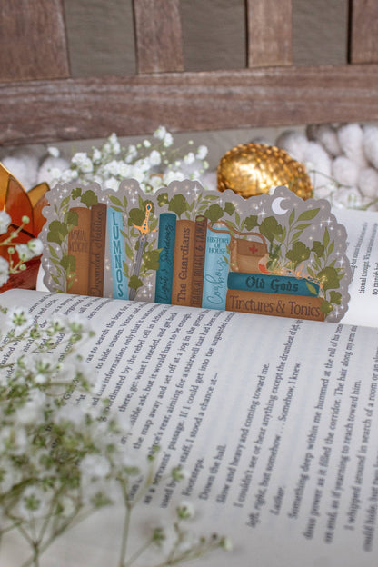 Diem's Bookshelf Die-Cut Bookmark | Everflame