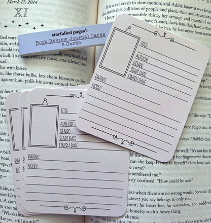 Book Review Journaling Cards
