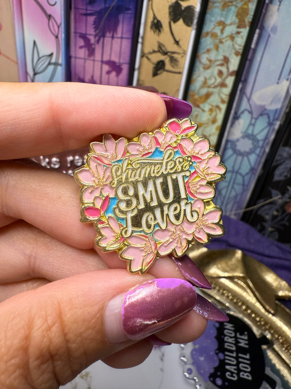 Shameless smut lover pin
