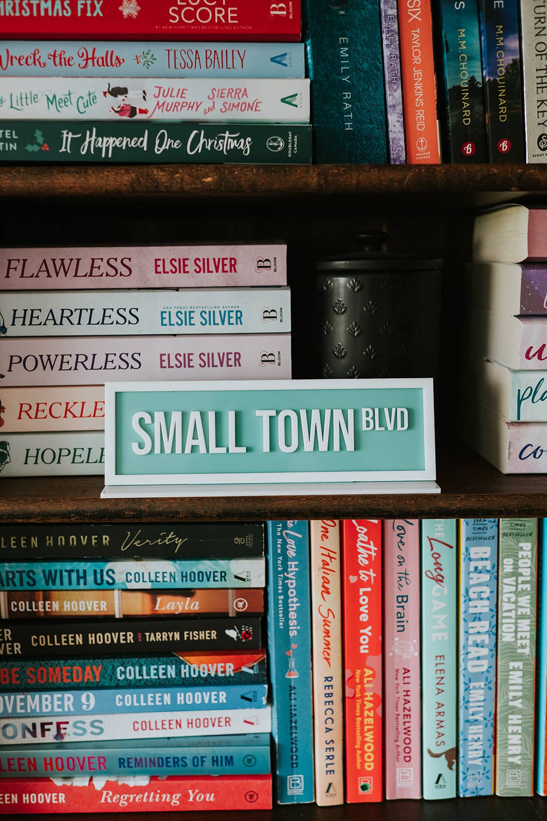 Small Town Blvd Acrylic Shelf Sign w/ Stand