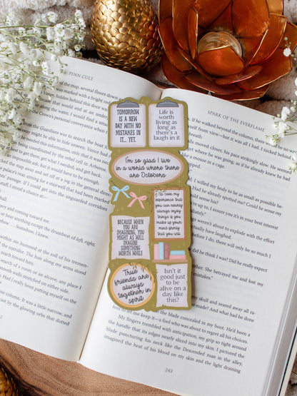 Anne of Green Gables Quote Wall Die-Cut Bookmark