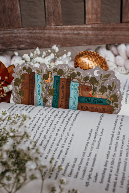 Diem's Bookshelf Die-Cut Bookmark | Everflame