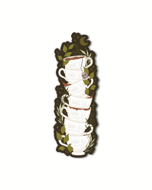 ACOTAR Suriel Tea Co Cupstack Die-Cut Bookmark