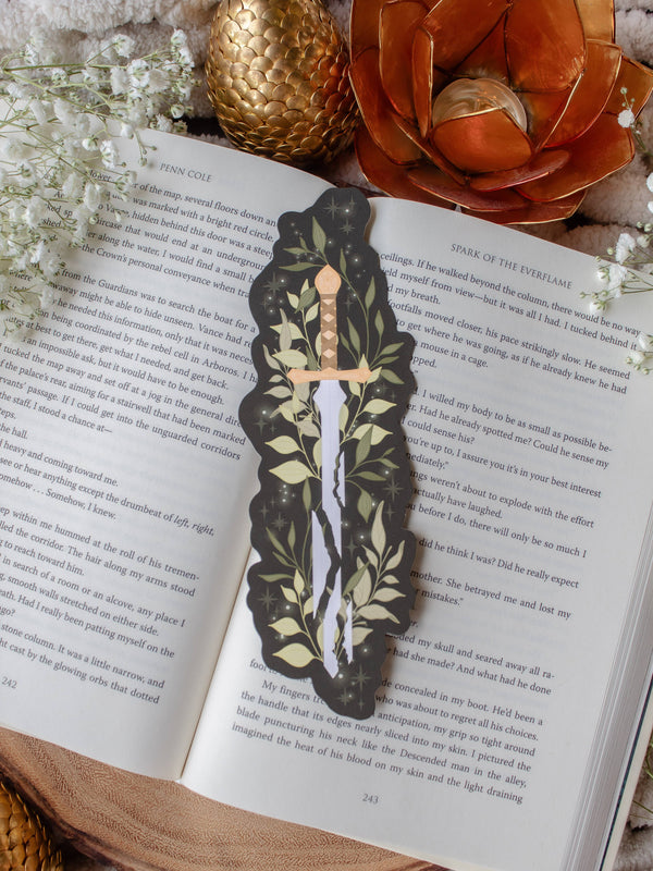 Broken Blade Fantasy Die-Cut Bookmark