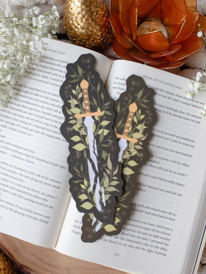 Broken Blade Fantasy Die-Cut Bookmark
