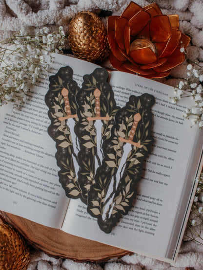Broken Blade Fantasy Die-Cut Bookmark