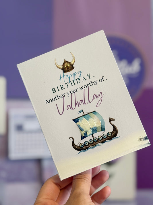 Valhalla birthday card