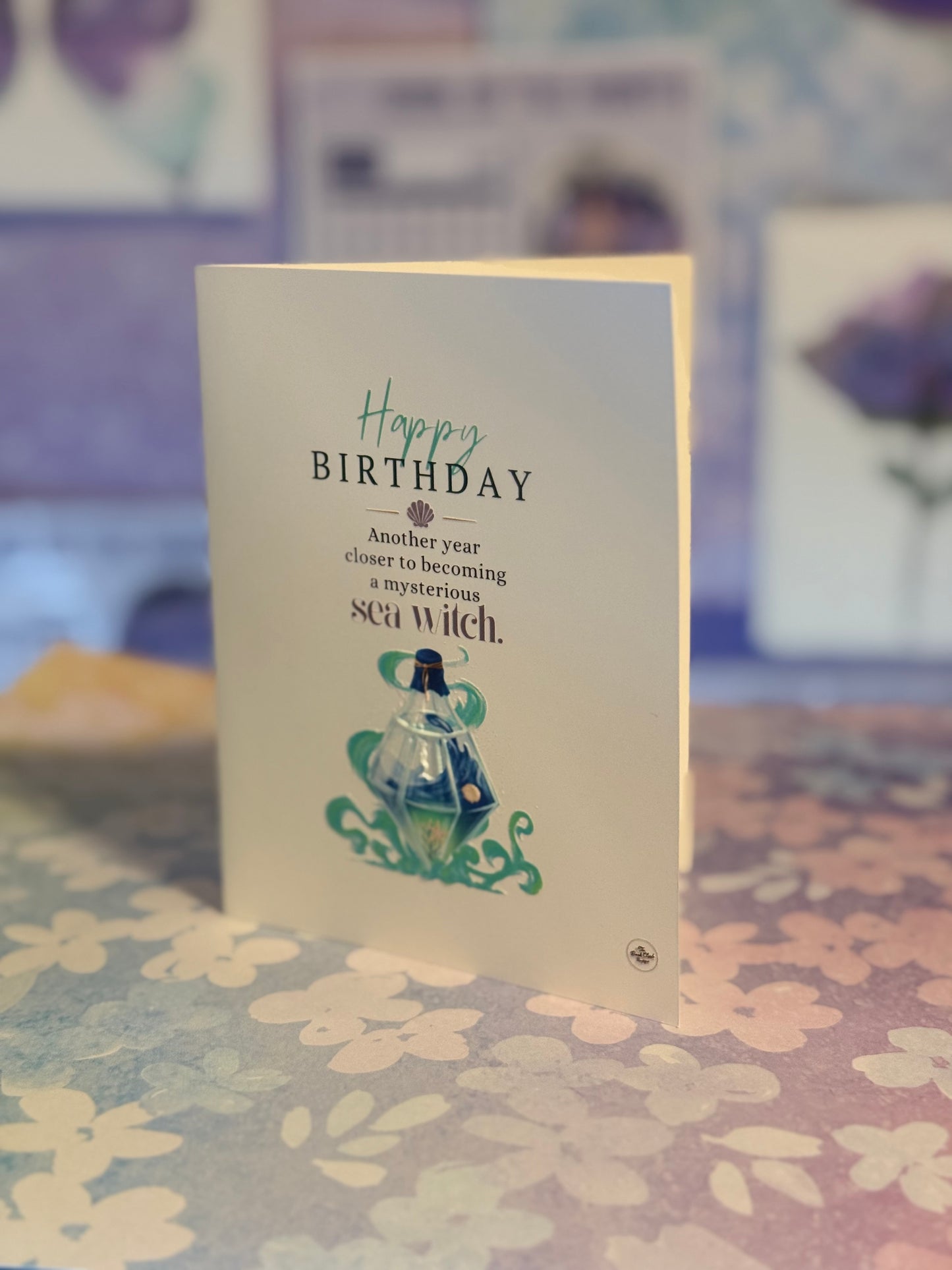 Happy Birthday Card - sea witch