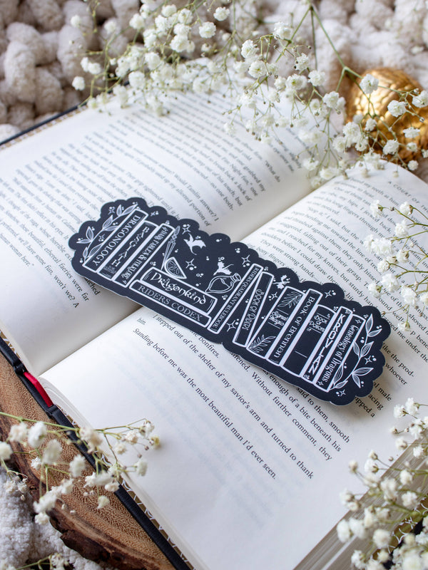 Fourth Wing Violet's Bookshelf Bookmark